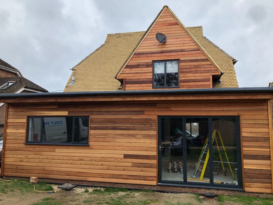 Cedar Clad Single Storey Extension - Colt Houses